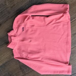 Coral North Face Fleece